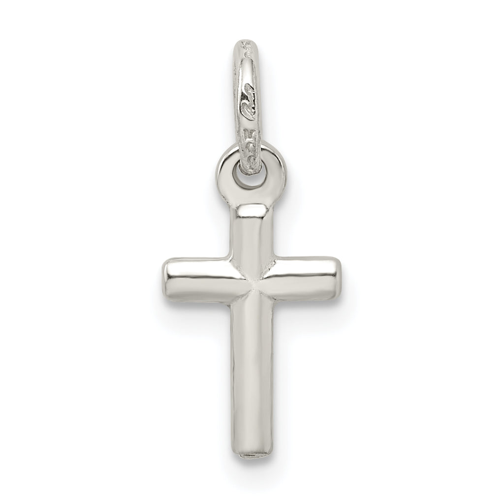Children's Cross Charm in Sterling Silver