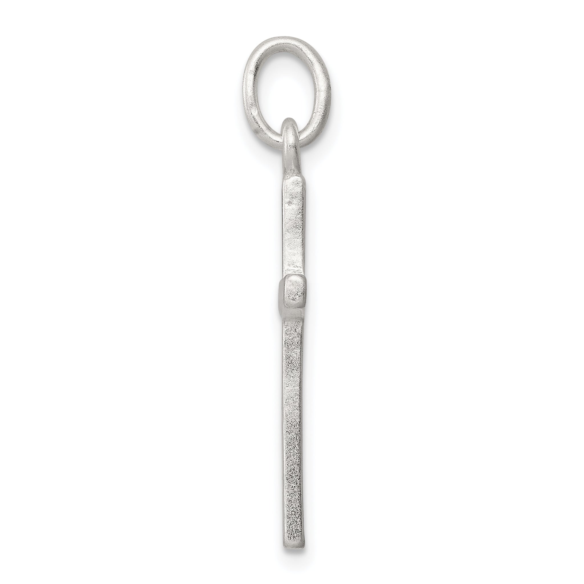 Sterling Silver 925 Cross Charm with Polished Finish and Anti-Tarnish Coating