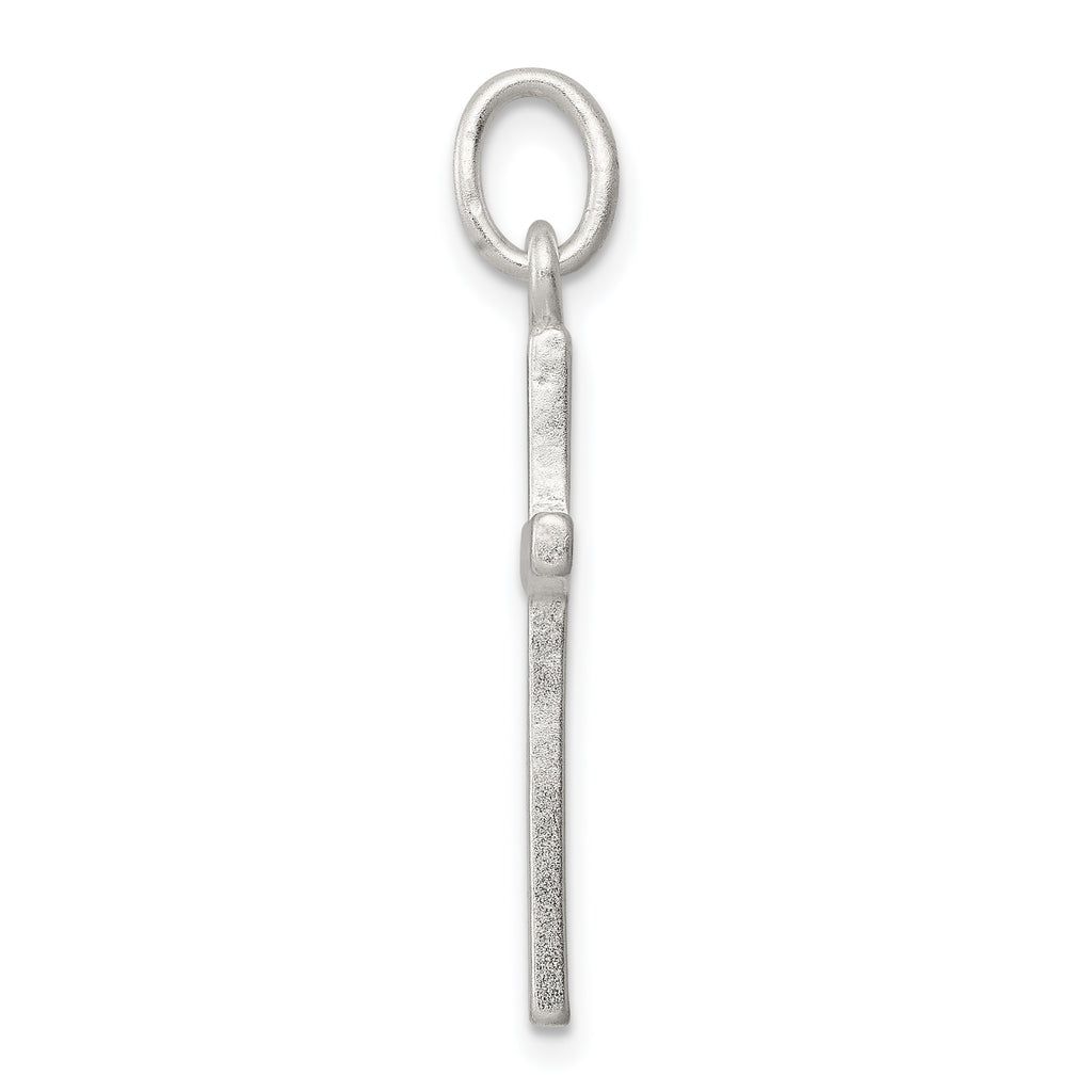 Sterling Silver 925 Cross Charm with Polished Finish and Anti-Tarnish Coating