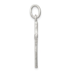 Sterling Silver 925 Cross Charm with Polished Finish and Anti-Tarnish Coating