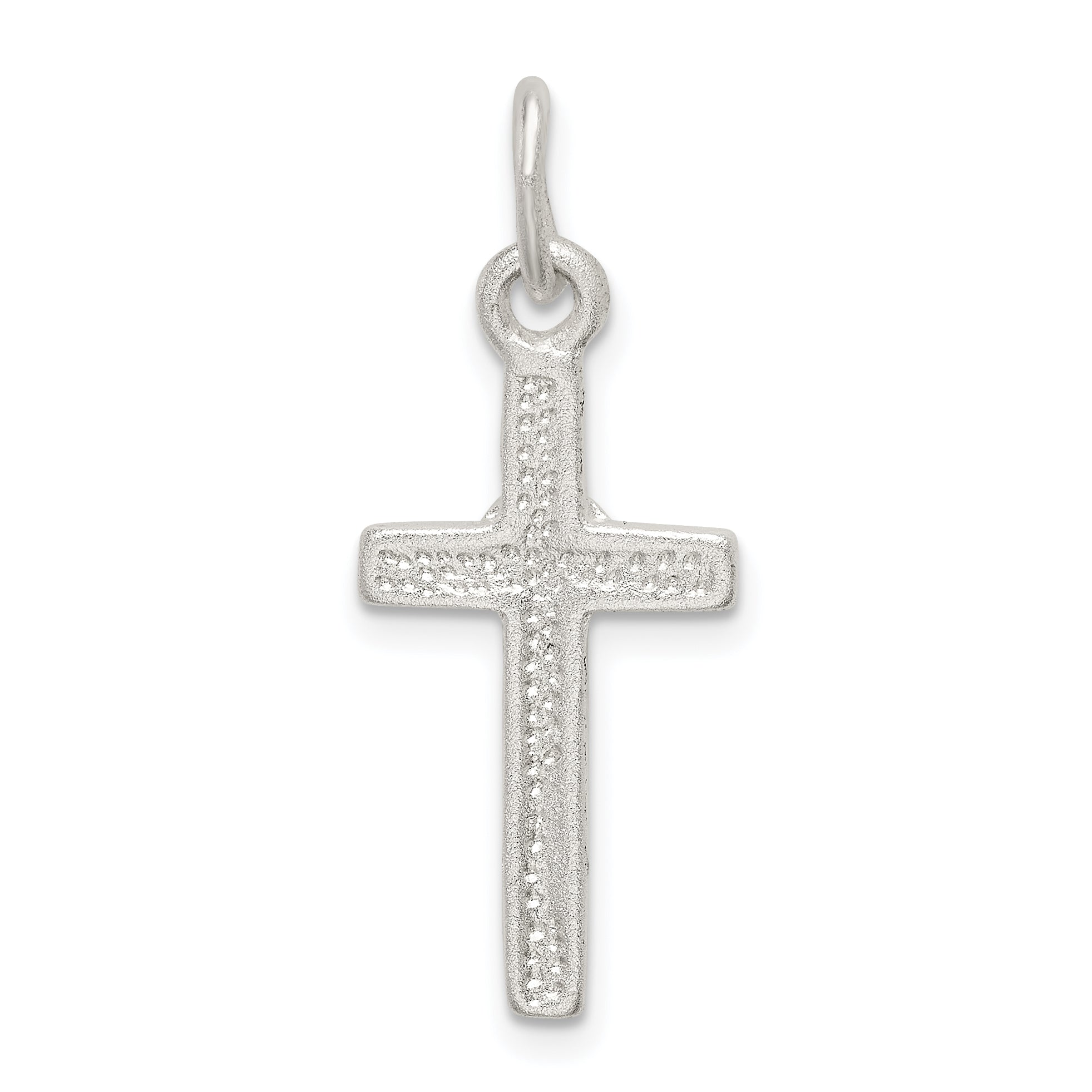 Sophia Jewelers Sterling Silver 925 Latin Cross Pendant with Polished Anti-Tarnish Finish