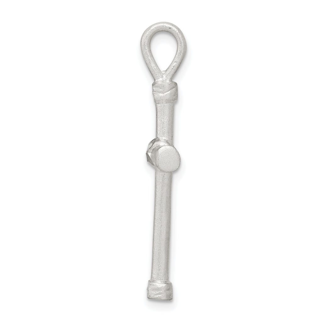Sterling Silver 925 Cross Pendant with Polished Finish and Anti-Tarnish Coating