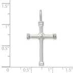 Sterling Silver 925 Cross Pendant with Polished Finish and Anti-Tarnish Coating