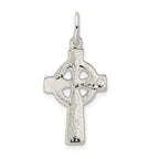 Sterling Silver 925 Celtic Cross Charm with Polished Anti-Tarnish Finish
