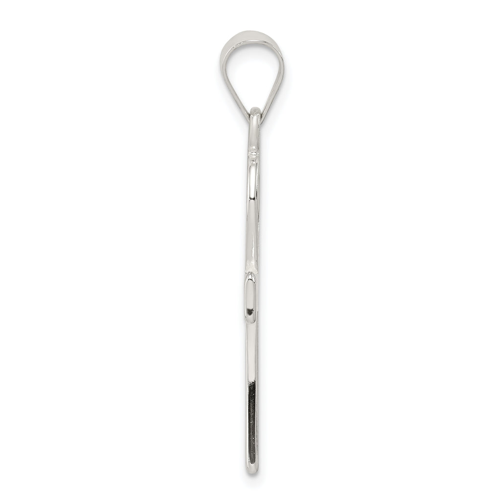 Sterling Silver 925 Ankh Cross Pendant with Polished Anti-Tarnish Finish
