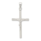 Sterling Silver Polished Crucifix Pendant