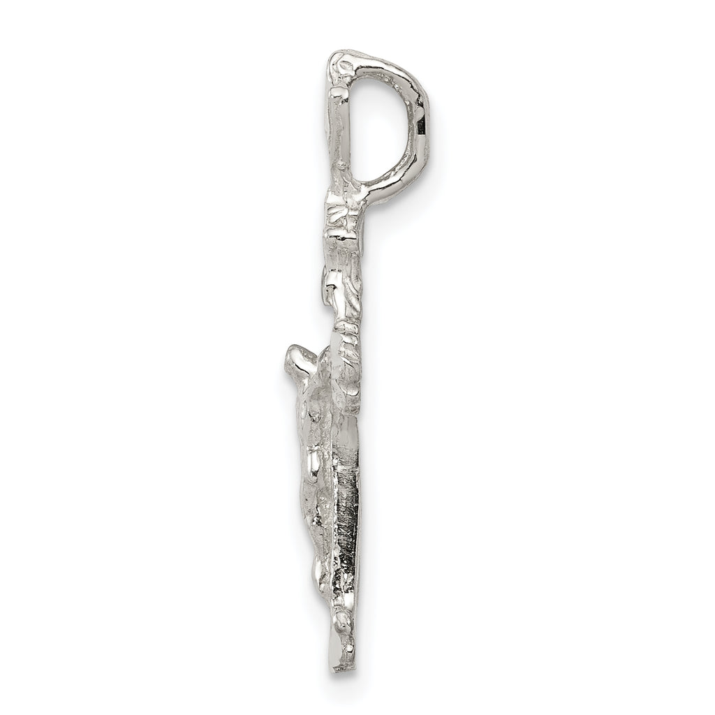 INRI Crucifix Pendant in Sterling Silver