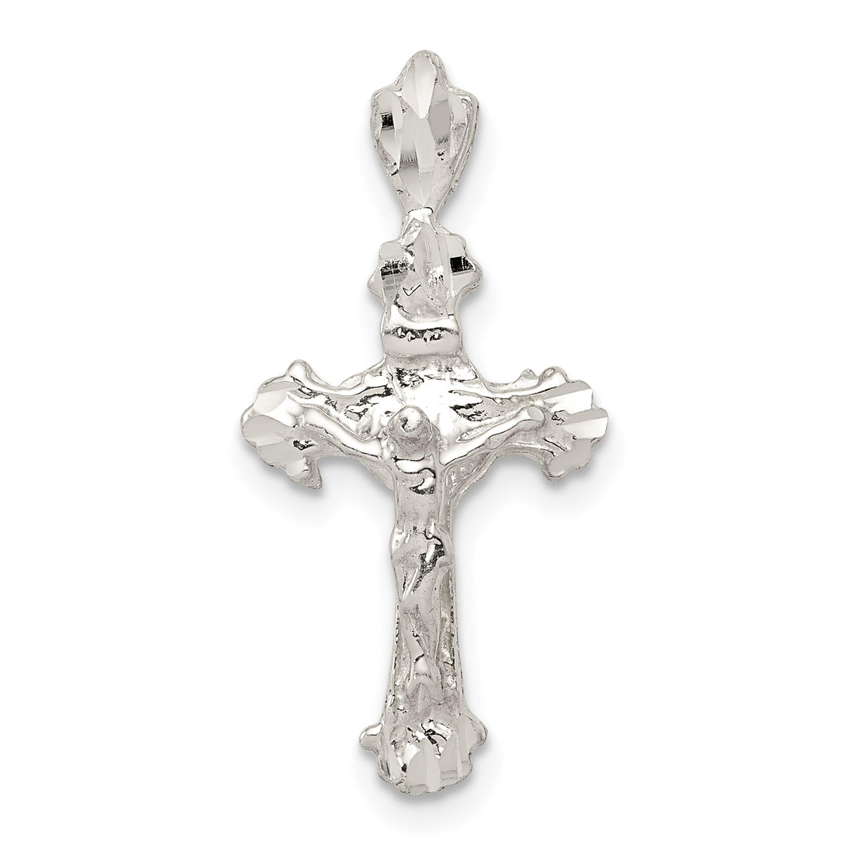 Sterling Silver INRI Crucifix Pendant Main image
