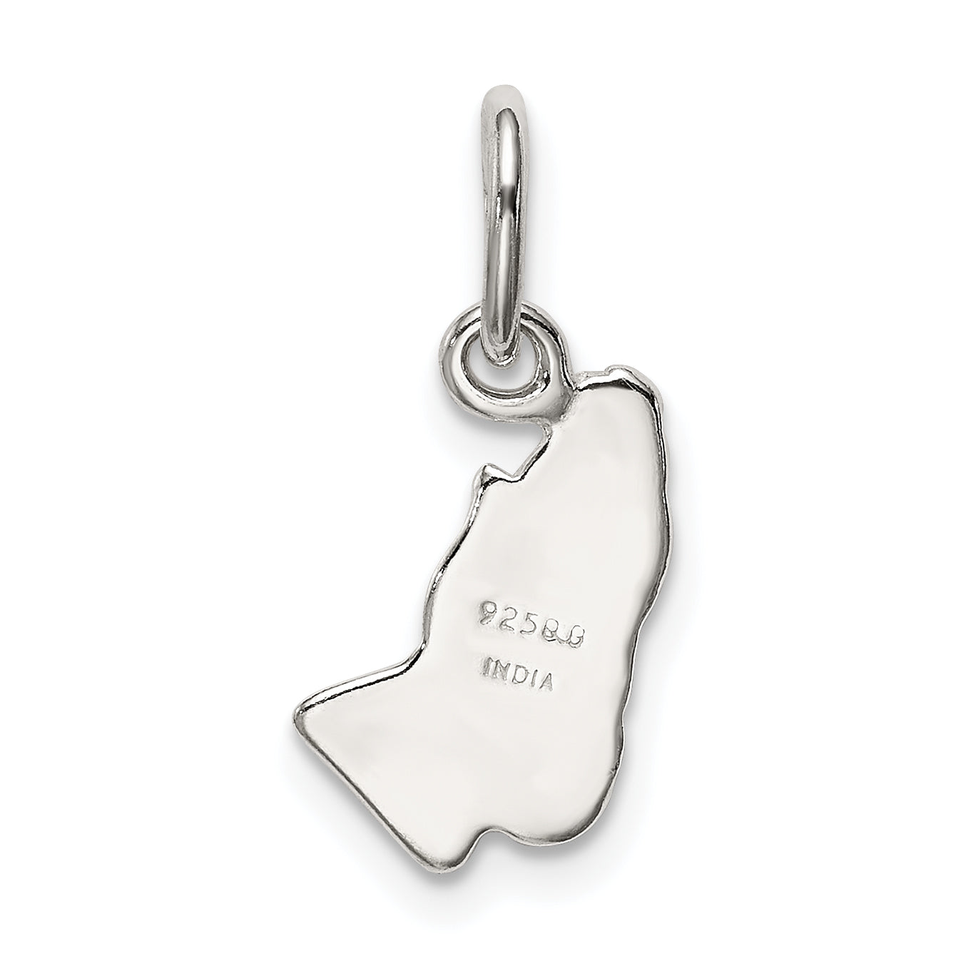 Sterling Silver 925 Praying Hands Charm with Polished Anti-Tarnish Finish