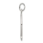 Sterling Silver 925 Ichthus Fish Cross Charm with Polished Anti-Tarnish Finish