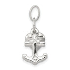Sterling Silver 925 Faith, Hope & Charity Charm with Polished Finish