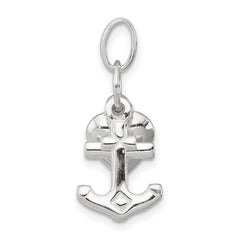 Sterling Silver 925 Faith, Hope & Charity Charm with Polished Finish