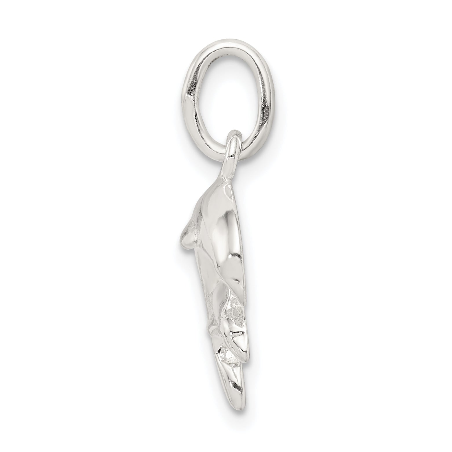 Sterling Silver 925 Dolphin Charm with Polished Anti-Tarnish Finish Secondary image