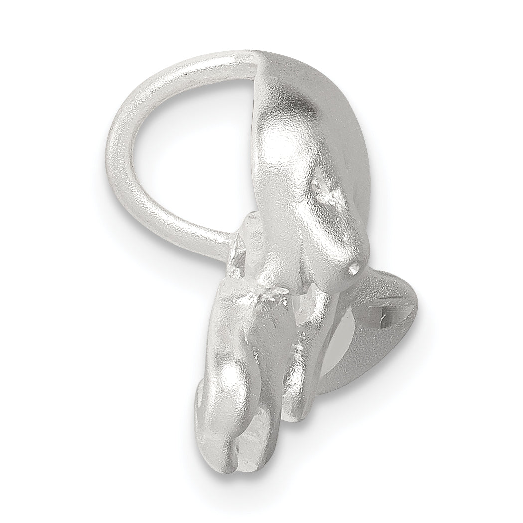 Sterling Silver 925 Manatee with Baby Charm, Polished Anti-Tarnish Finish, Casted Secondary image