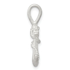 MenÃ¢â‚¬â„¢s Polished 925 Sterling Silver Anchor Charm with Anti-Tarnish Finish