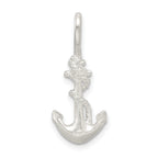 MenÃÂ¢Ã¢âÂ¬Ã¢âÂ¢s Polished 925 Sterling Silver Anchor Charm with Anti-Tarnish Finish