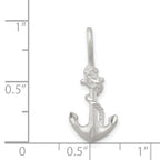 MenÃÂ¢Ã¢âÂ¬Ã¢âÂ¢s Polished 925 Sterling Silver Anchor Charm with Anti-Tarnish Finish