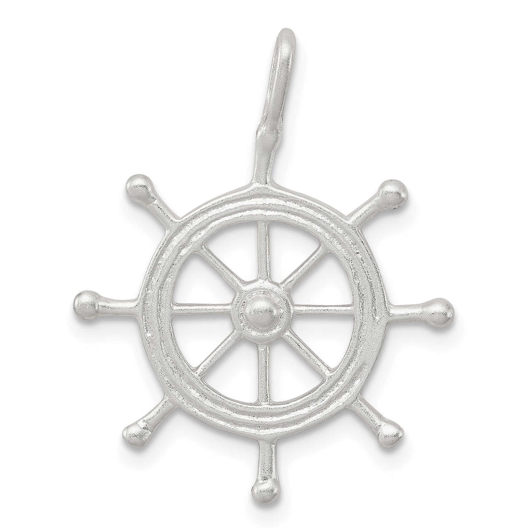 Sterling Silver Boat Wheel Charm Main image