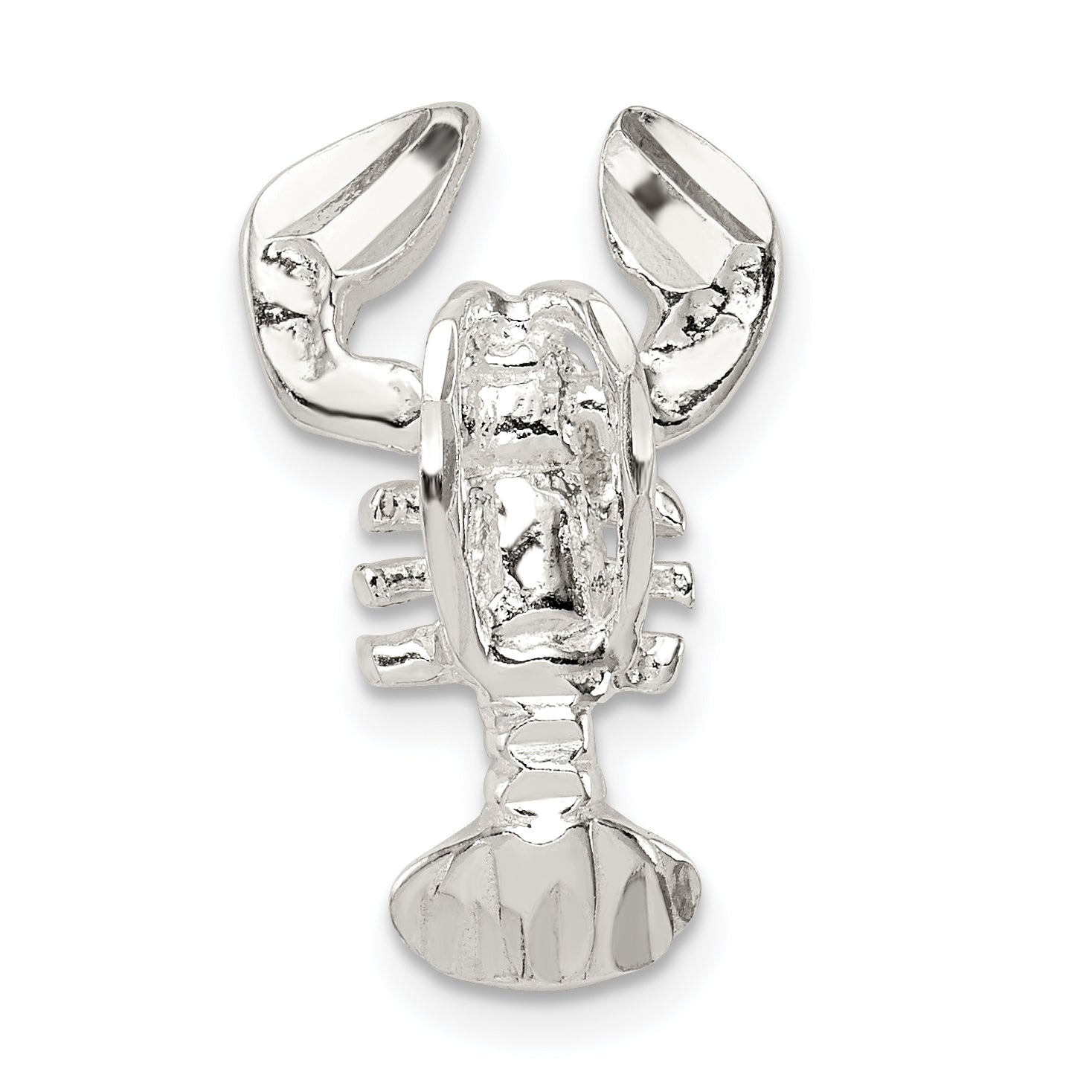 Sterling Silver Lobster Chain Slide Charm
