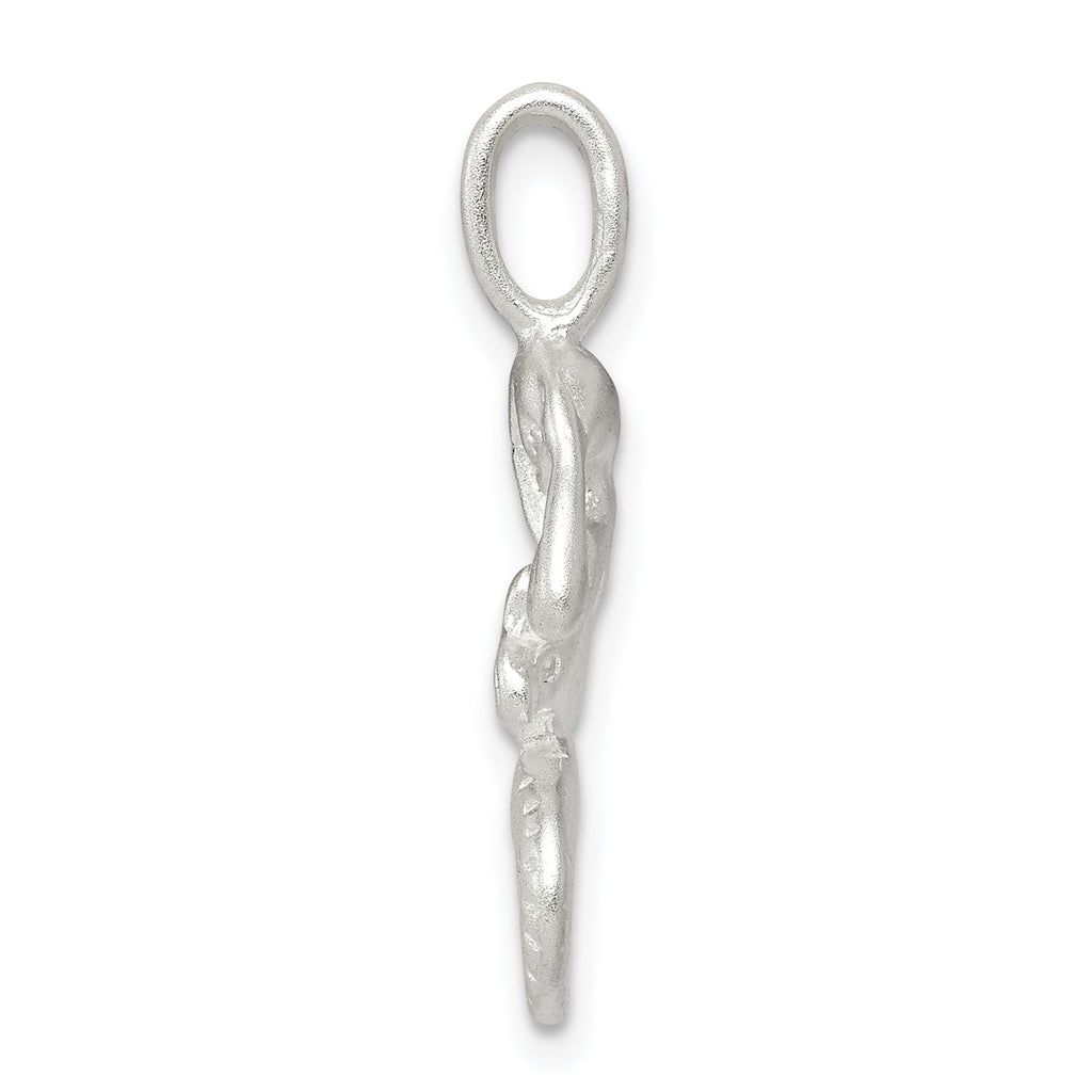 925 Sterling Silver Mermaid Charm with Polished Finish and Anti-Tarnish Coating
