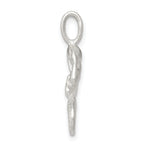925 Sterling Silver Mermaid Charm with Polished Finish and Anti-Tarnish Coating