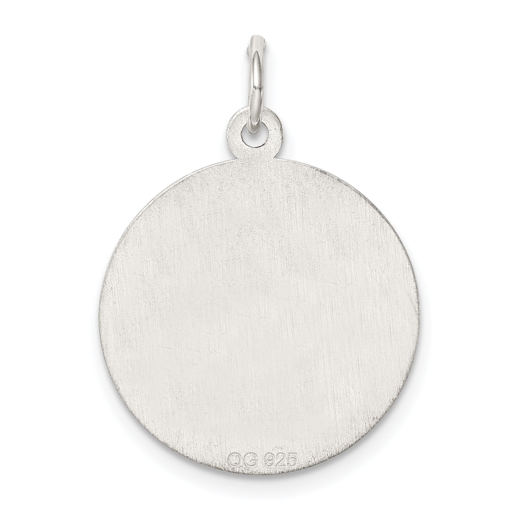 Sterling Silver Rhodium-Plated Wedding Bells Charm, Engravable Polished Finish