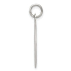 Sterling Silver 925 Rhodium-Plated Engravable Wedding Bells Charm Polished Finish