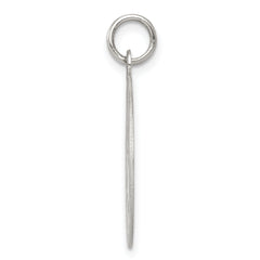 Sterling Silver 925 Rhodium-Plated Engravable Wedding Bells Charm Polished Finish