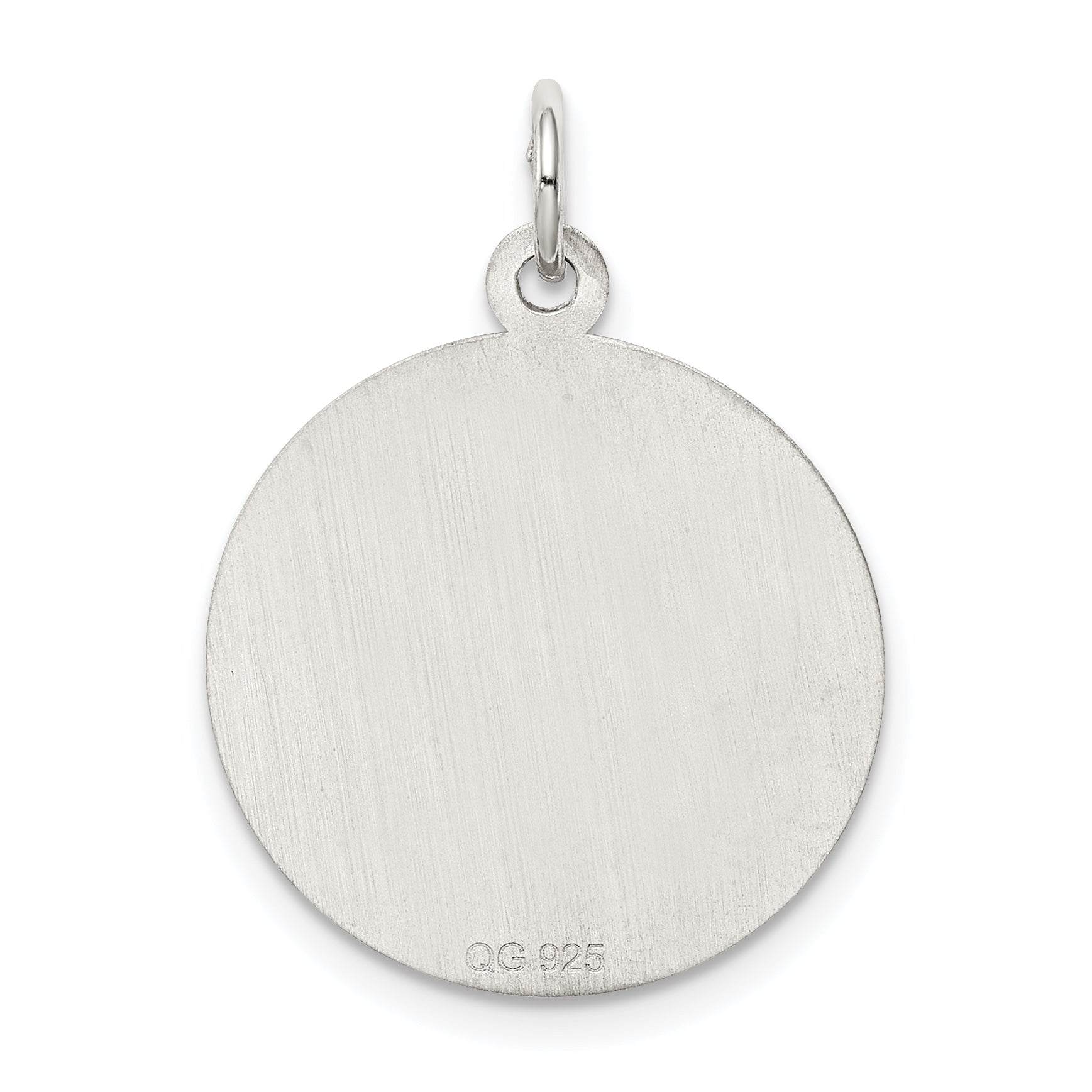 Sterling Silver 925 Rhodium-Plated Engravable Wedding Bells Charm Polished Finish