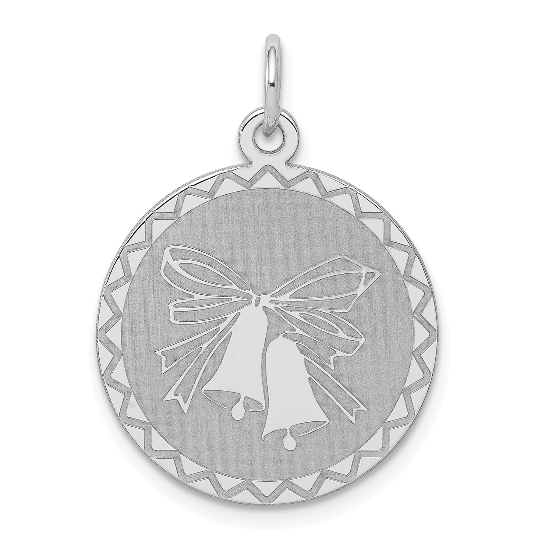 Sterling Silver Rhodium-plated Wedding Bells Charm Main image