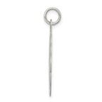 Sterling Silver Rhodium-Plated Wedding Bells Charm Engravable Polished Finish