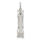 Sterling Silver 3D Golden Gate Bridge Charm with Polished Anti-Tarnish Finish
