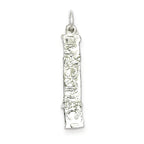 Sterling Silver 3D Mackinac Bridge Charm with Polished Anti-Tarnish Finish
