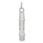 Sterling Silver 3D Mackinac Bridge Charm with Polished Anti-Tarnish Finish