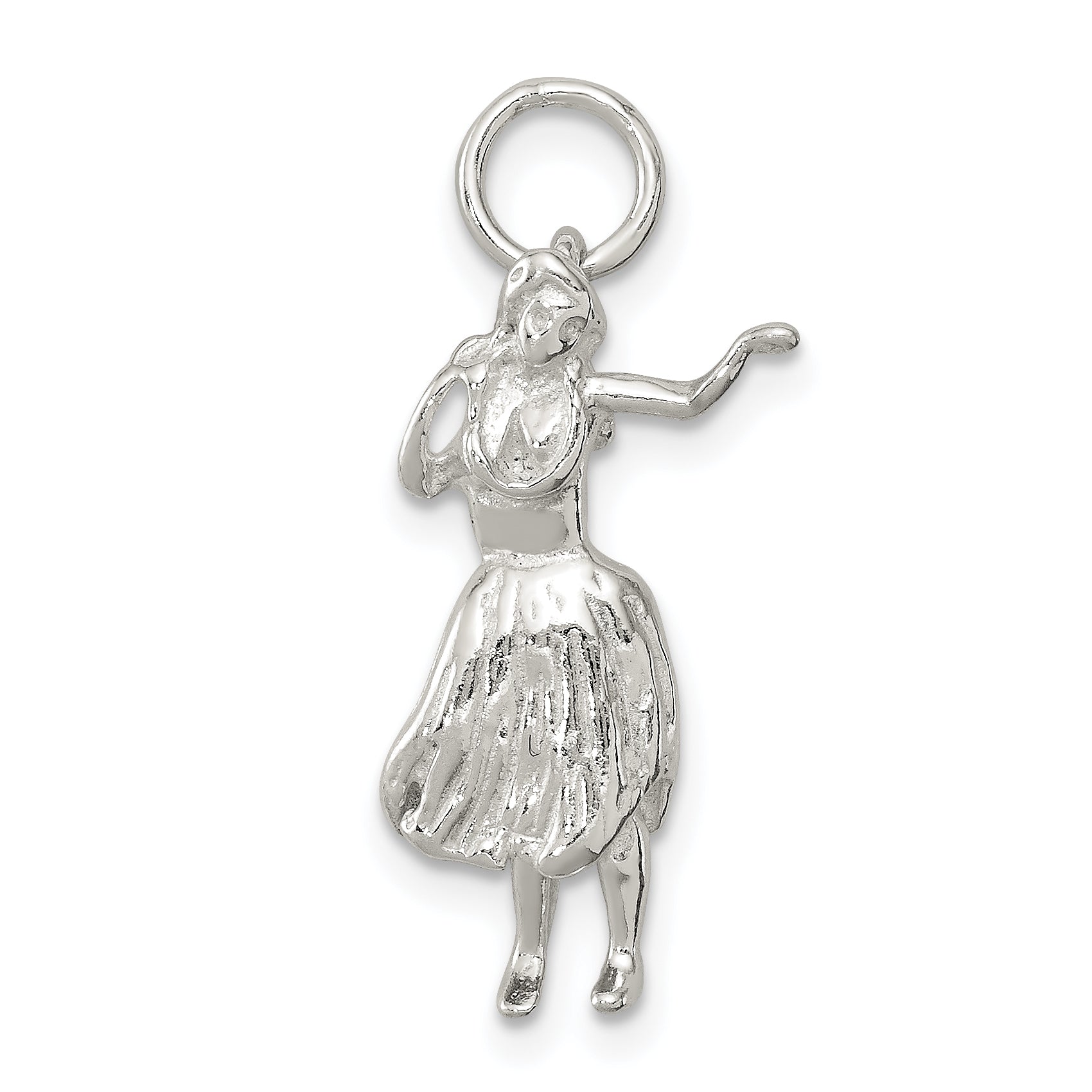 Sterling Silver Hula Dancer Charm Main image