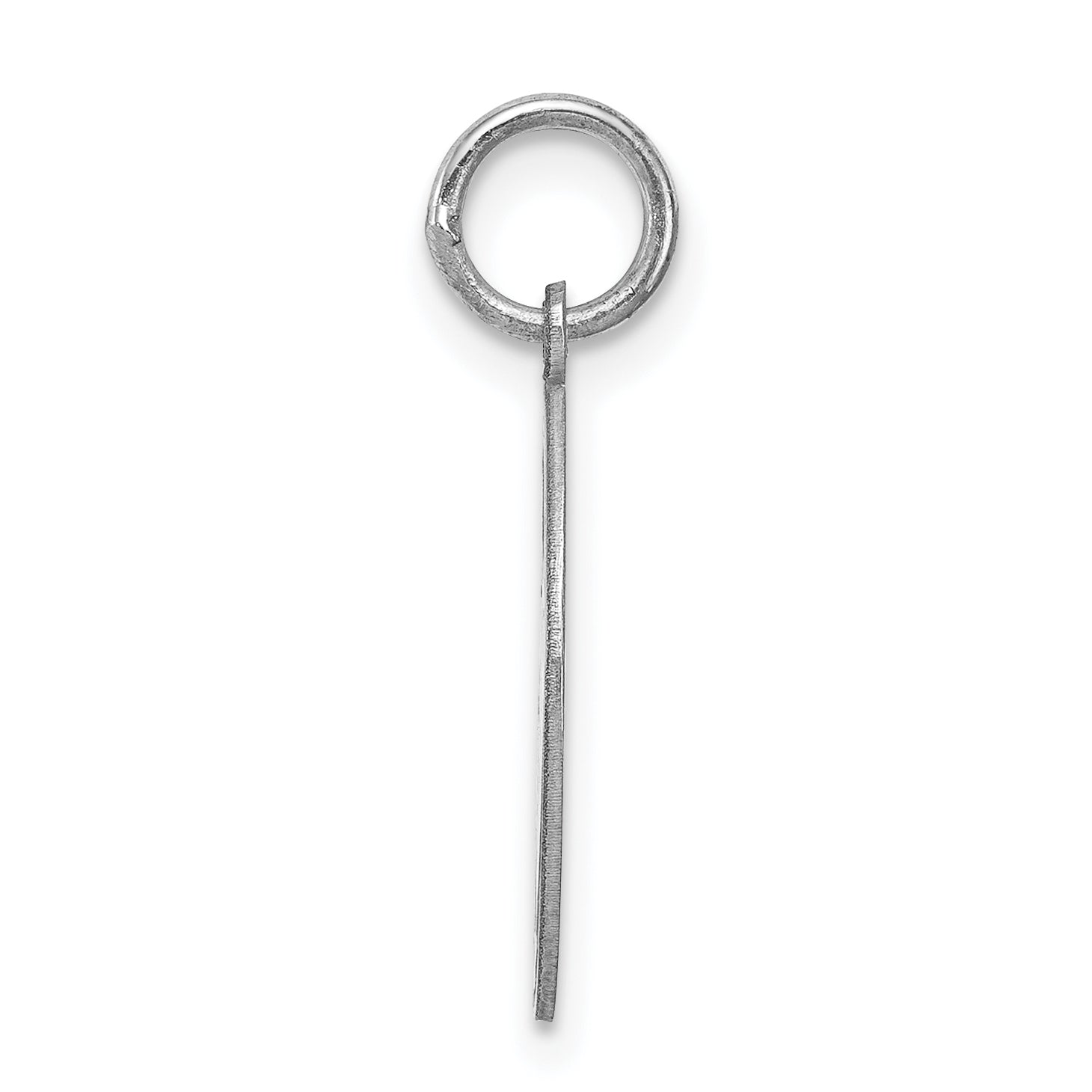 Sterling Silver 925 Rhodium-Plated Engravable Mizpah Charm  Polished, Gift Ready.