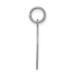 Sterling Silver 925 Rhodium-Plated Engravable Mizpah Charm  Polished, Gift Ready.