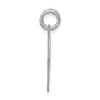Sterling Silver 925 Rhodium-Plated Engravable Love Disc Charm with Polished Finish