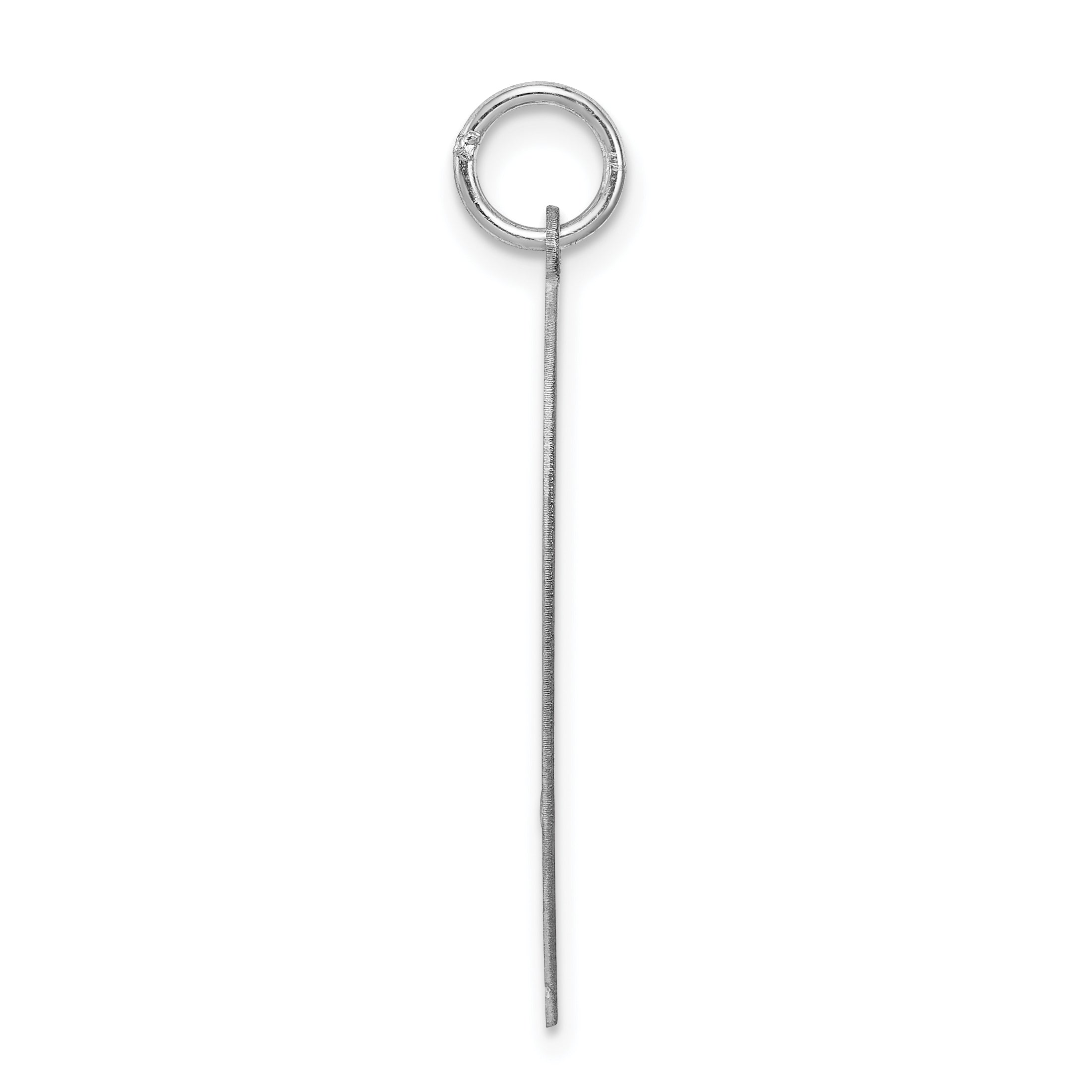 Sterling Silver 925 Mizpah Charm Rhodium-Plated Engravable Pendant Elegant Polished Finish Secondary image