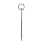 Sterling Silver 925 Mizpah Charm Rhodium-Plated Engravable Pendant Elegant Polished Finish