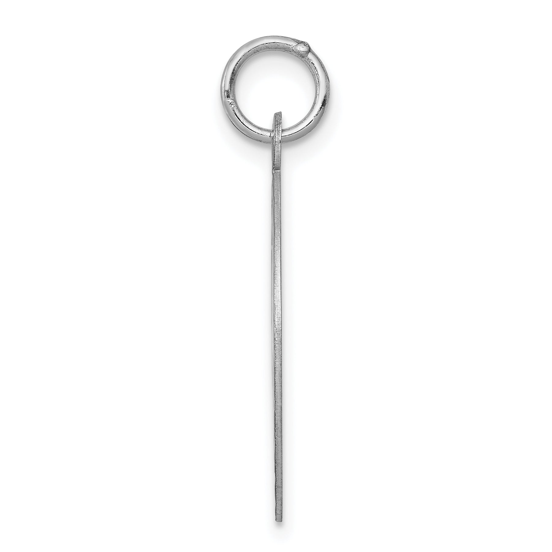 Sterling Silver 925 Engravable Happy Anniversary Charm with Polished Rhodium Finish Secondary image