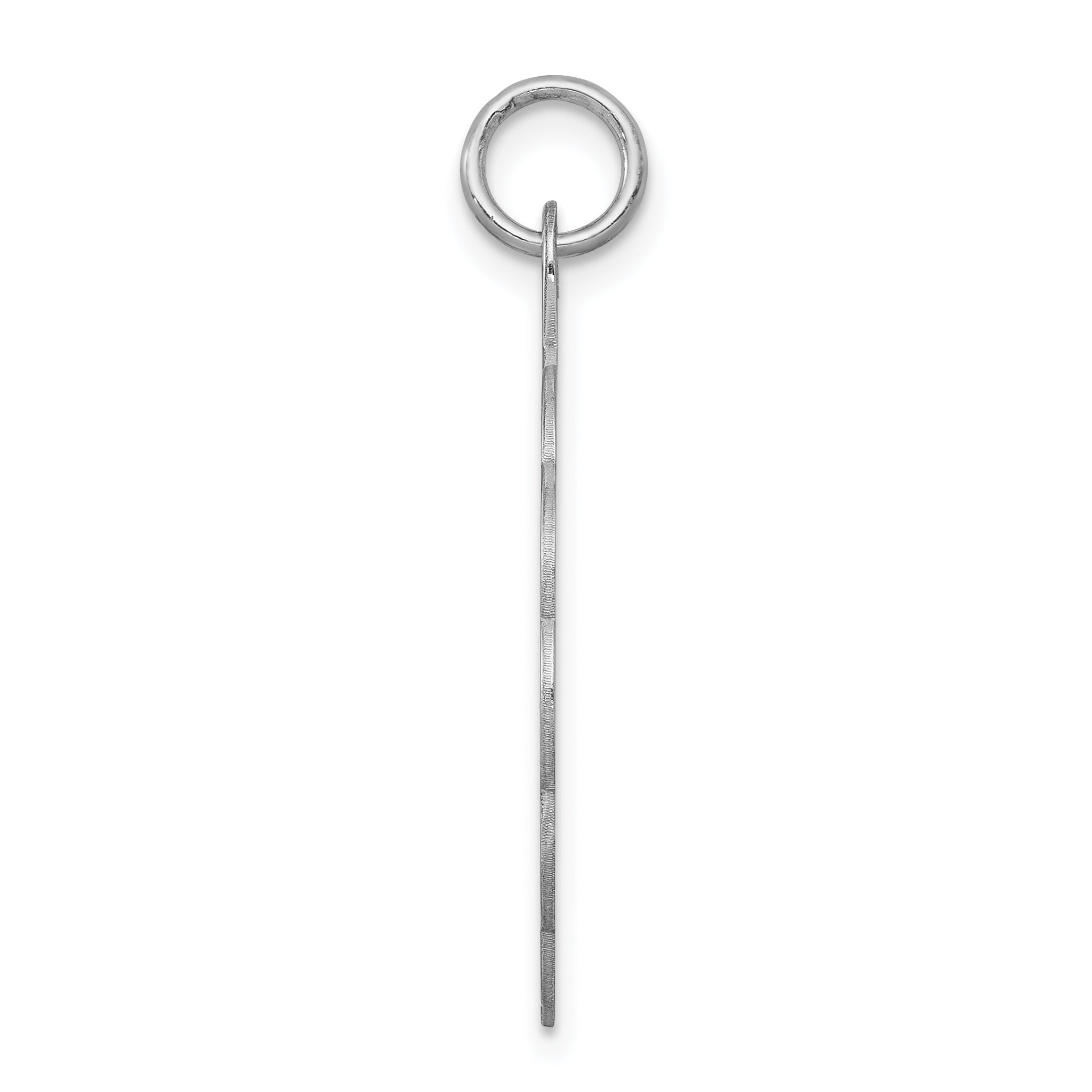 Sterling Silver 25th Anniversary Charm with Rhodium-Plated Polished Finish Secondary image