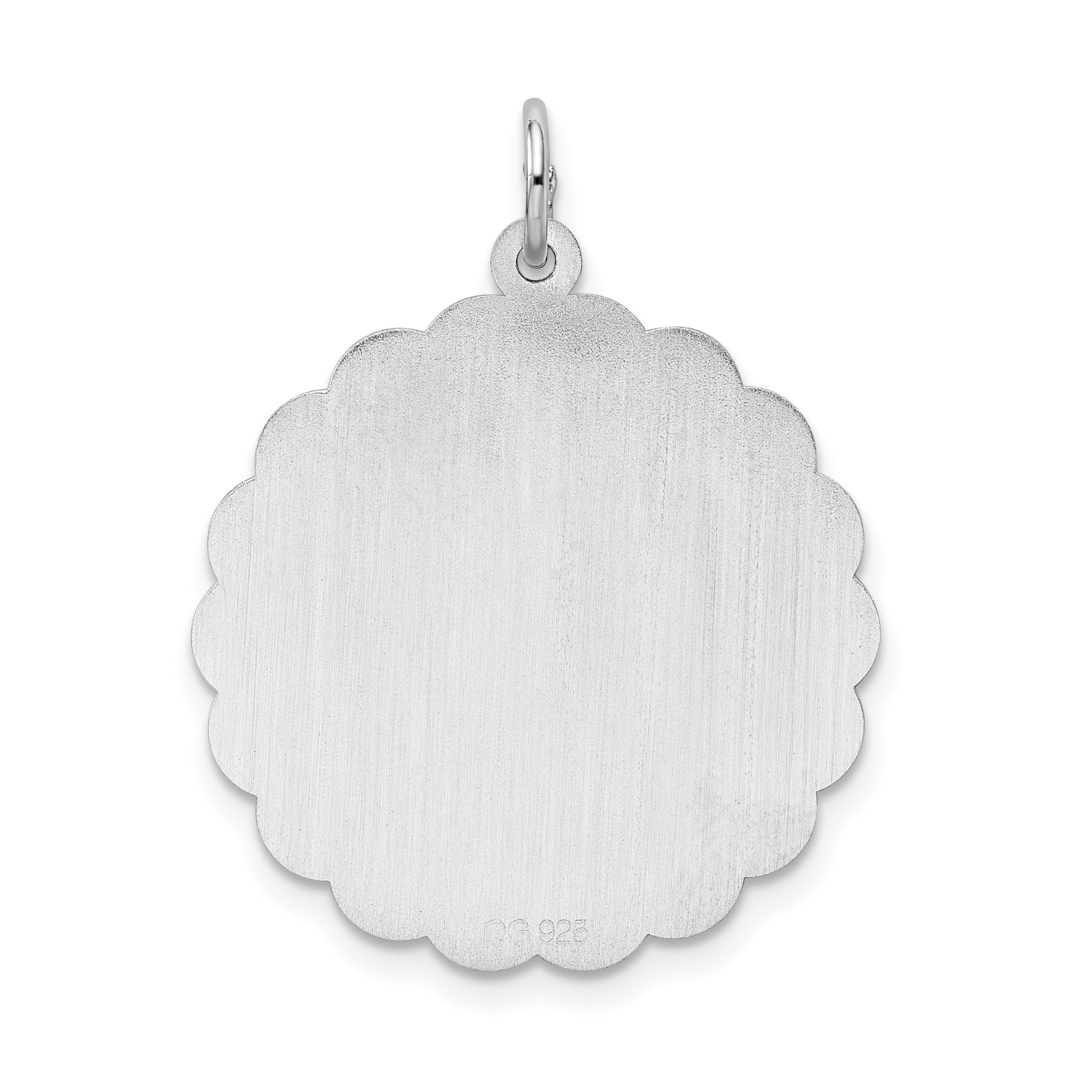 Sterling Silver 925 Rhodium-Plated Engravable Happy Anniversary Charm