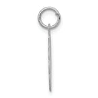 Sterling Silver Rhodium-Plated Special Mom Charm  Polished 925 Pendant