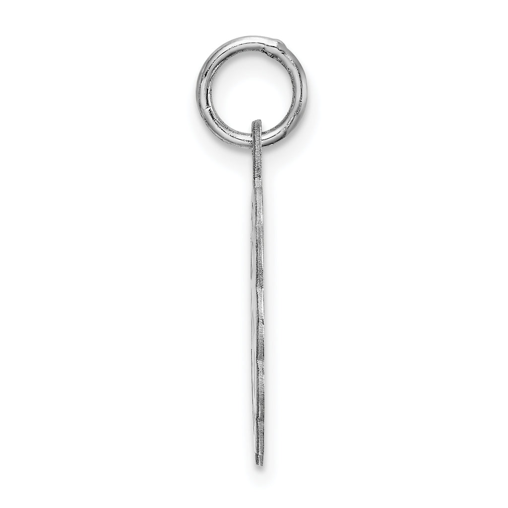 Sterling Silver Rhodium-Plated Best Friends Charm Polished Finish