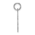 Sterling Silver Rhodium-Plated Best Friends Charm Polished Finish