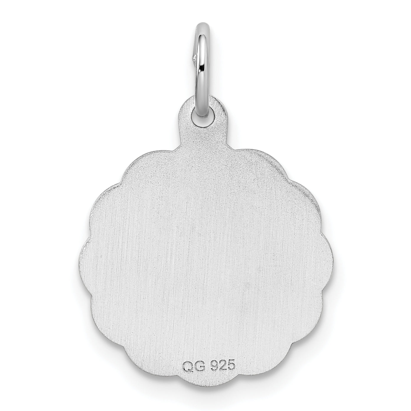 Sterling Silver Rhodium-Plated Best Friends Charm Polished Finish