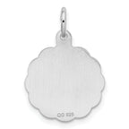 Sterling Silver Rhodium-Plated Best Friends Charm Polished Finish