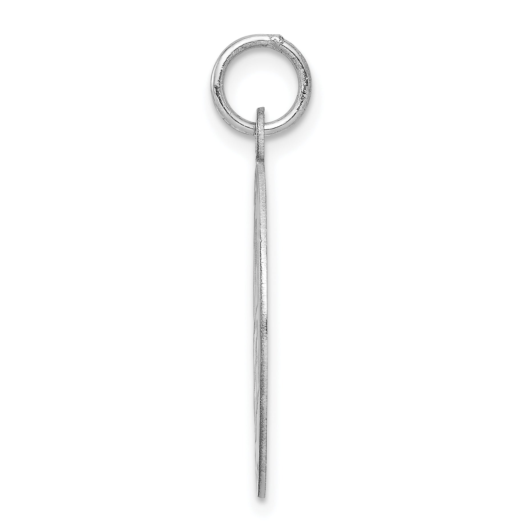 Sterling Silver Rhodium-Plated Best Friend Charm Polished Finish