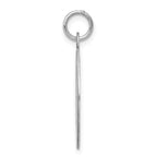 Sterling Silver Rhodium-Plated Best Friend Charm Polished Finish